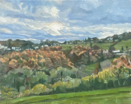 Charlcombe Valley (Before Sunset) by Emma Dashwood