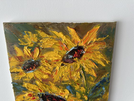 Sunflowers dark