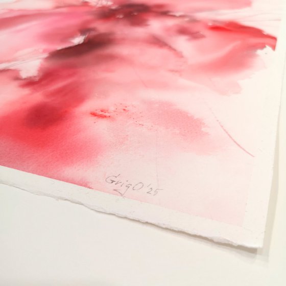 Pink abstract flowers