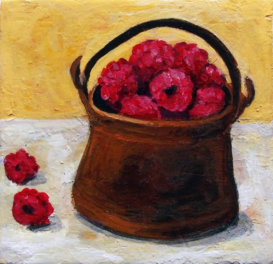 Old Pot with Strawberries