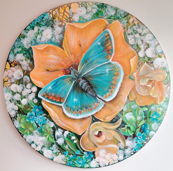 Author's painting “Azure Wings"