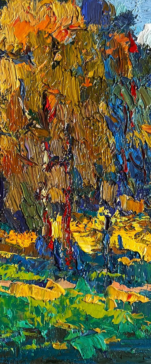 Sunbeams on the meadows by Kalenyuk Alex