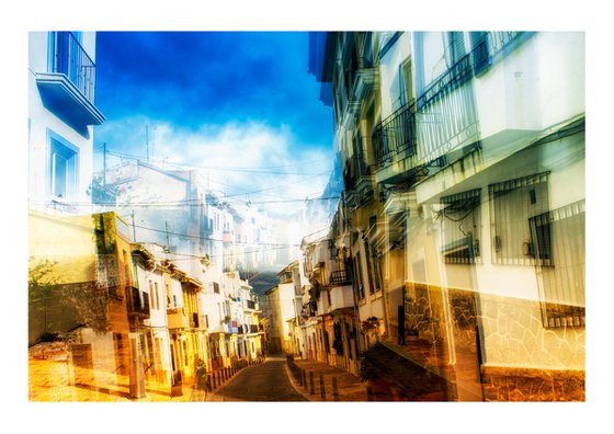 Spanish Streets 9. Abstract Multiple Exposure photography of Traditional Spanish Streets. Limited Edition Print #1/10