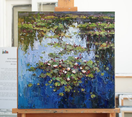 Serene Pond of Water Lilies