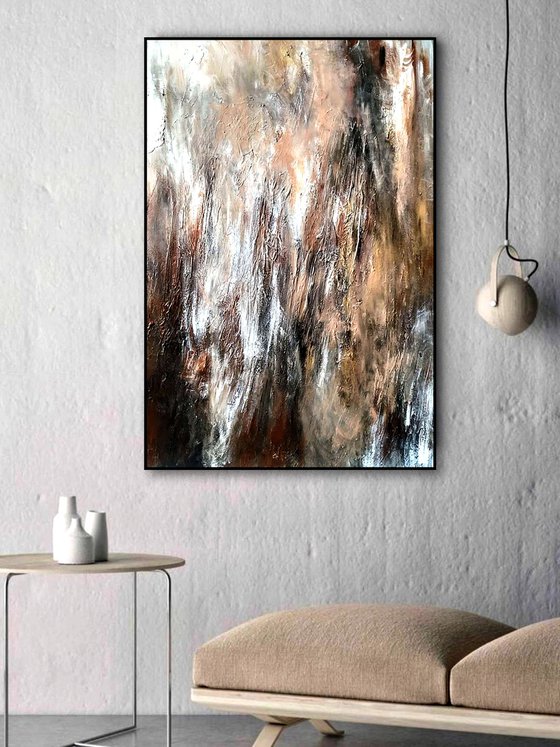 Nature 70x100cm Abstract Textured Painting