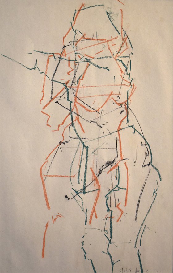 Study of a female Nude - Life Drawing No 419