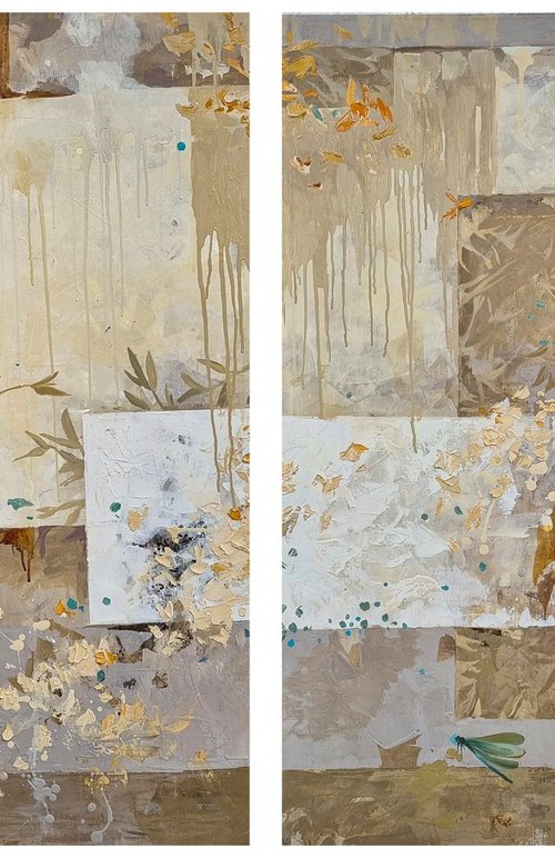 The harmony of creation. Series 1 diptych by Natalia Yampolskaia