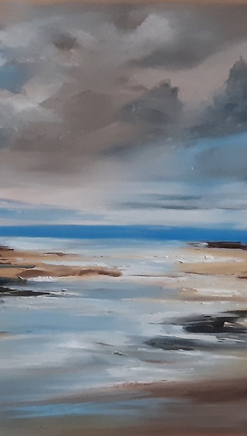 The river at aberffraw by Steve Keenan