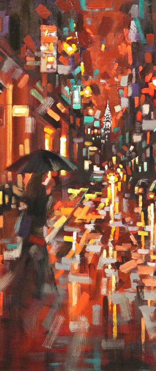 A Rainy Day in Soho by Chin H Shin