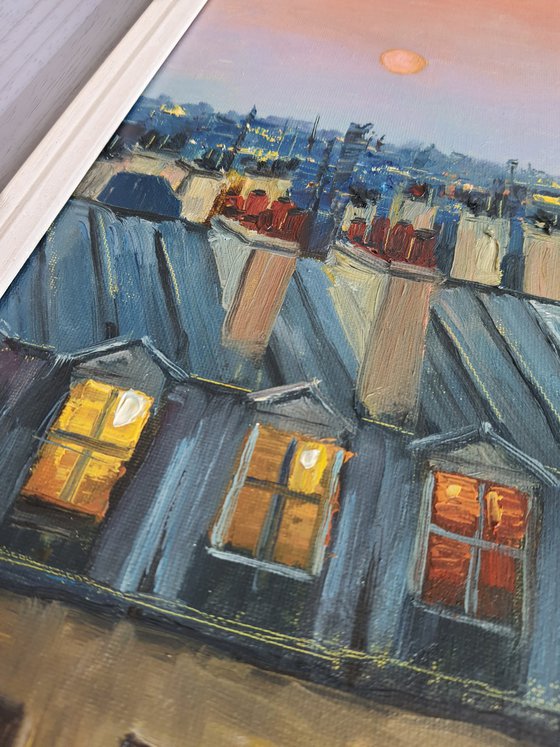 Paris Rooftop sunset