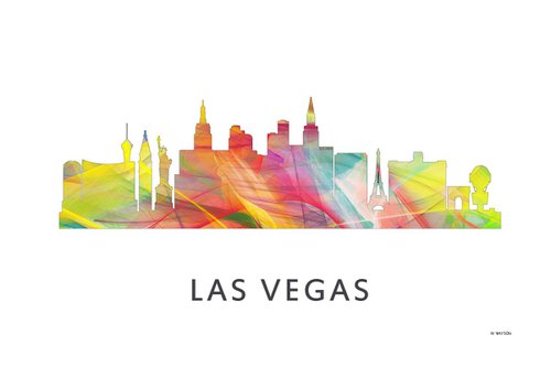 Las Vegas Nevada 2 Skyline WB1 by Marlene Watson