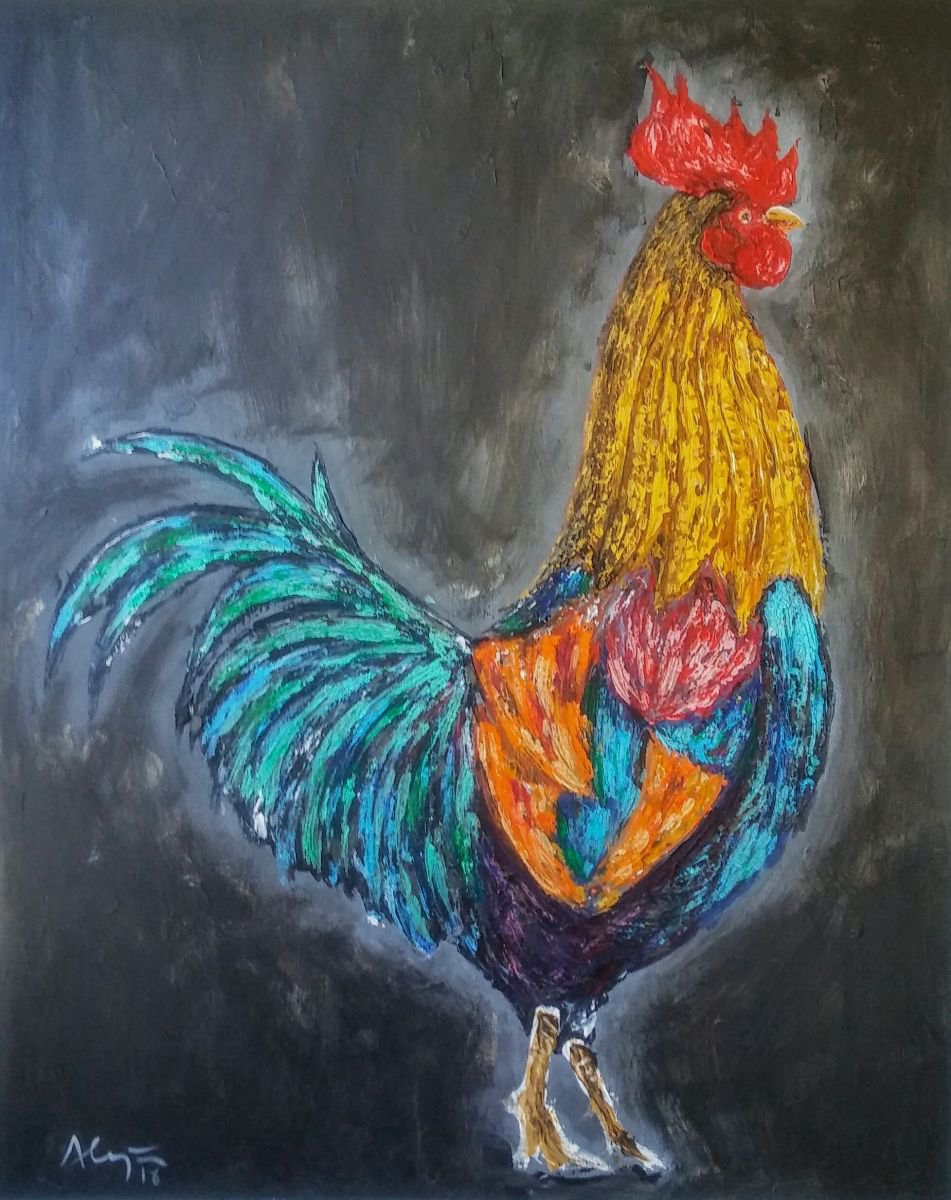 Gallus Comunis By Alejos, 32 X 39, Artwork For Sale On Artfinder
