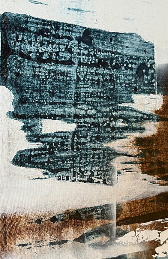 Measured Stillness. blue indigo