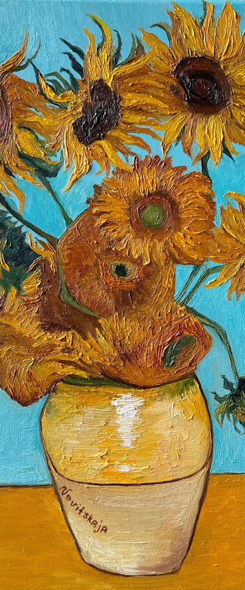 Van Gogh's sunflowers by Anastasiia Novitskaya