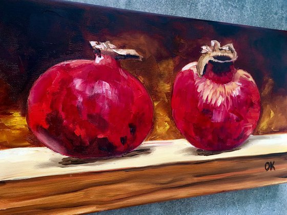 Still life with Pomegranates