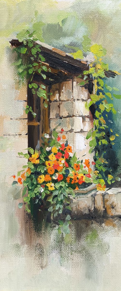 Window of Blossoms by Hrach Baghdasaryan