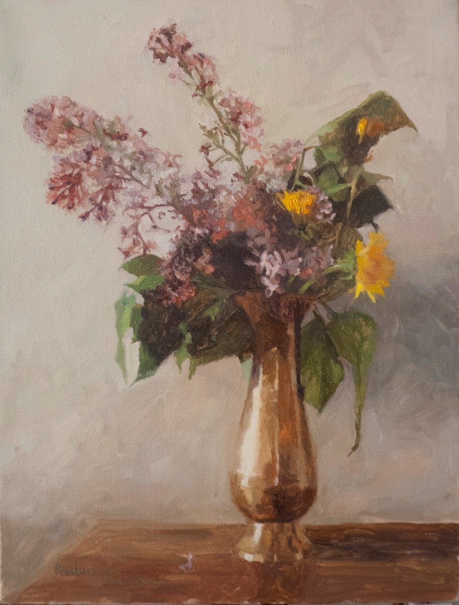 Lilac And Dandelion By Radosveta Zhelyazkova, 11 X 14, Artwork For Sale On Artfinder