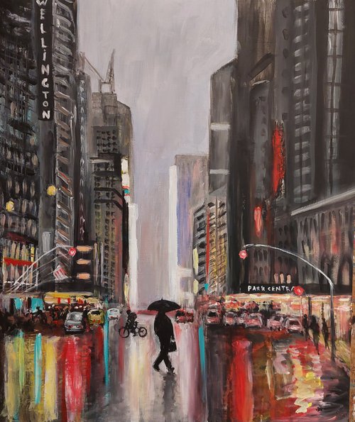 New York in the rain by Els Driesen