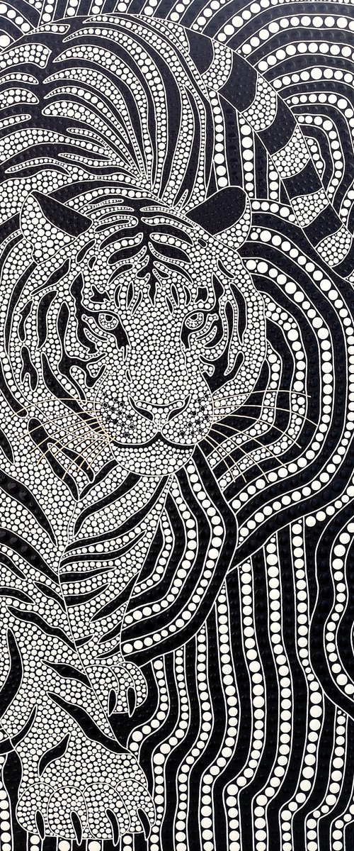 Psychedelic Tiger by Oxana Lazari