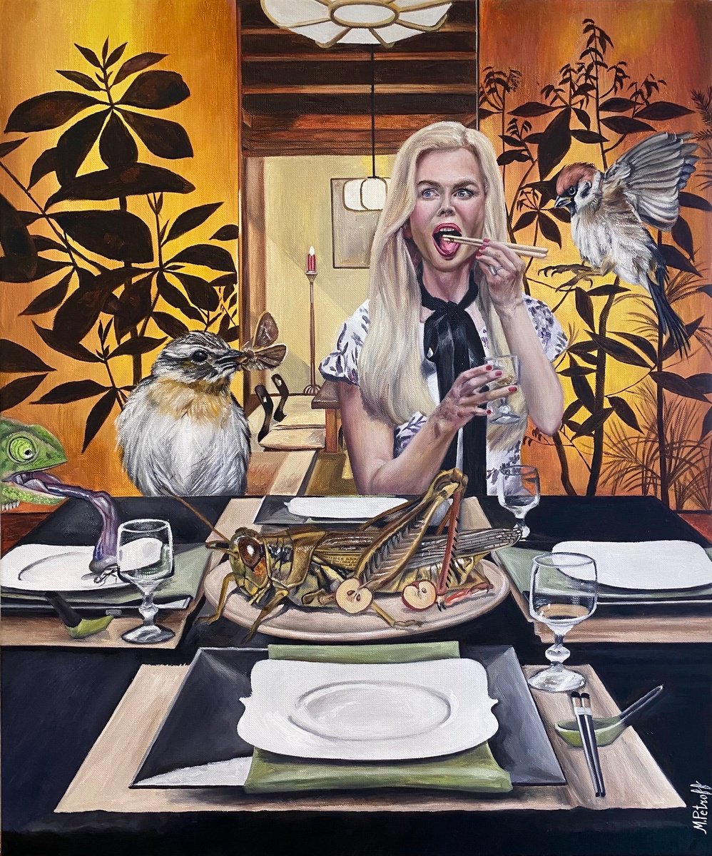 Thanksgiving dinner by Maria Petroff