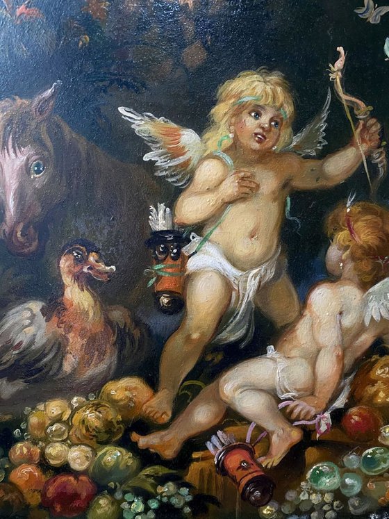 Cupids and Pegasus