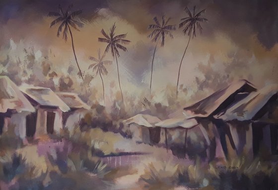 Beauty in Ashes Landscape painting