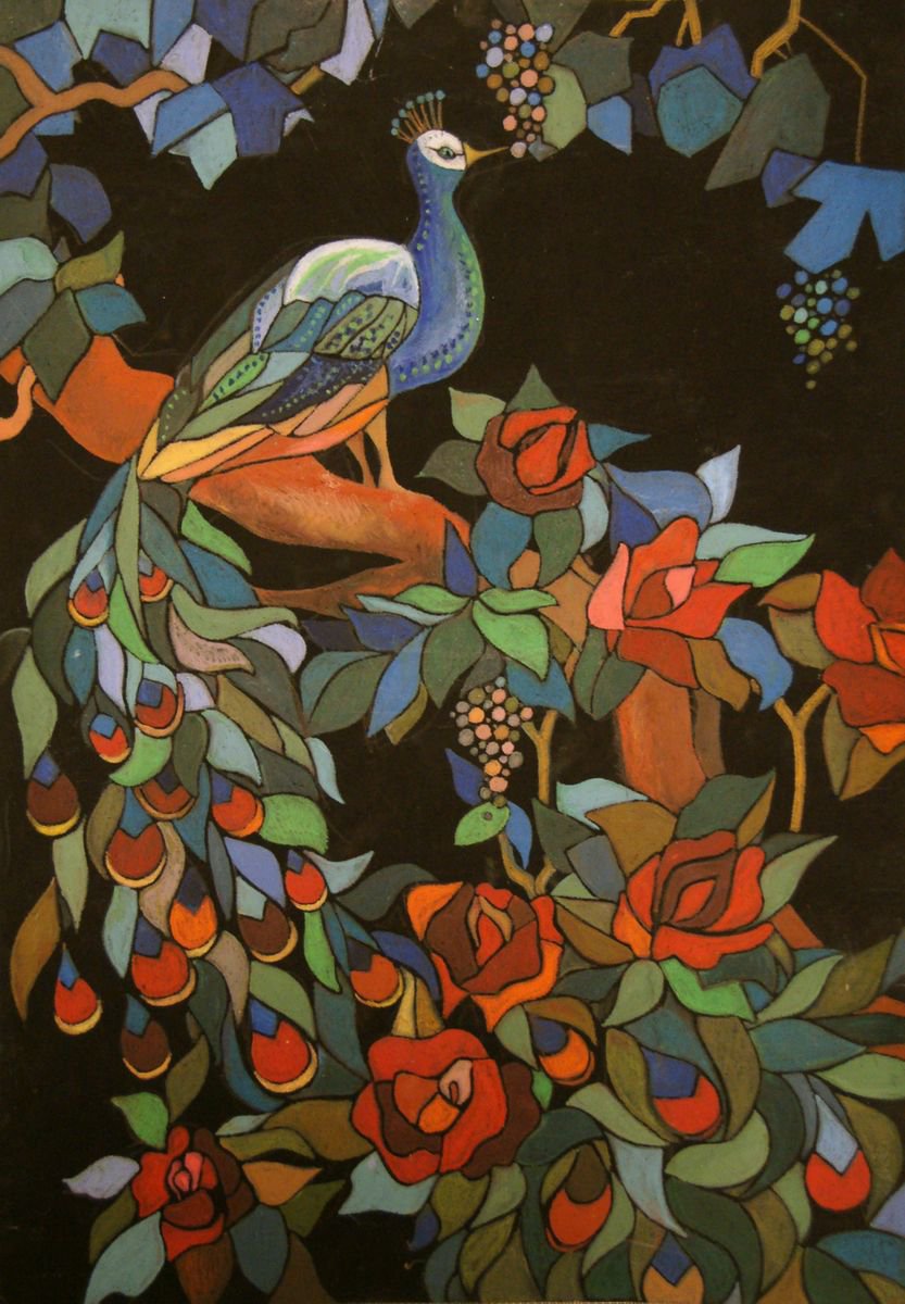 The Peacock by Maria Ryadchikova