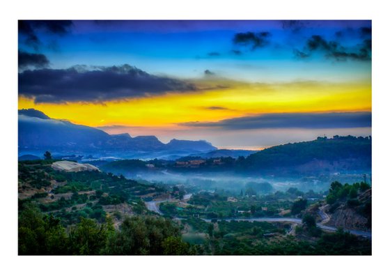 Blue Sunrise in Spain. Limited Edition 1/50 15x10 inch Photographic Print