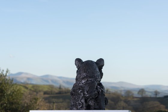 Leopard Portrait Bronze Resin