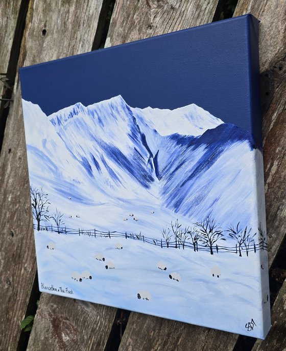 Blencathra and the flock