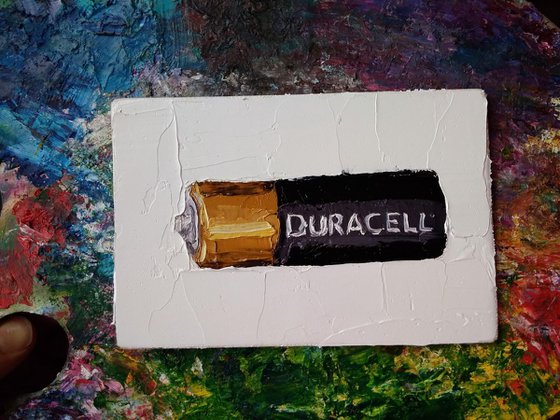 Portrait of Duracell battery