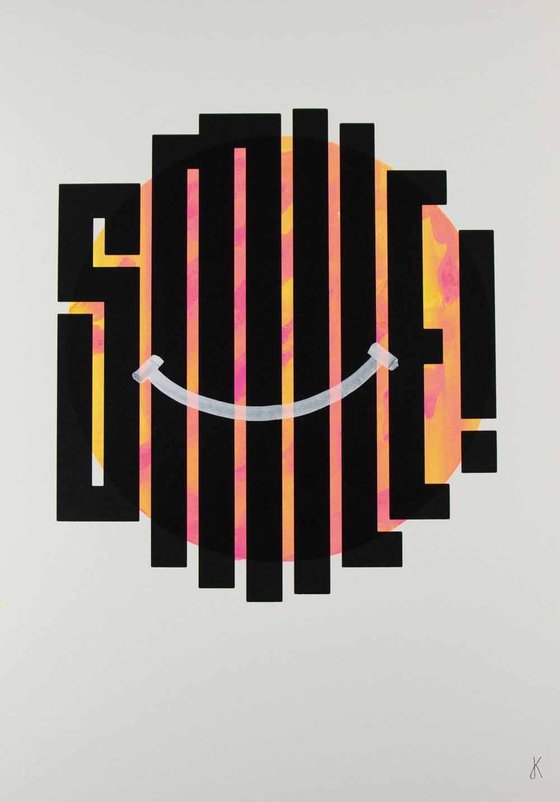 Smile (mono print)