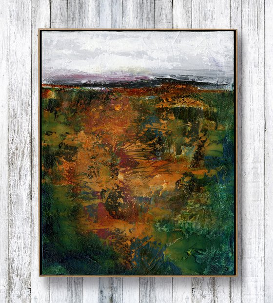 Mystical Land 194 - Textural Landscape Painting by Kathy Morton Stanion