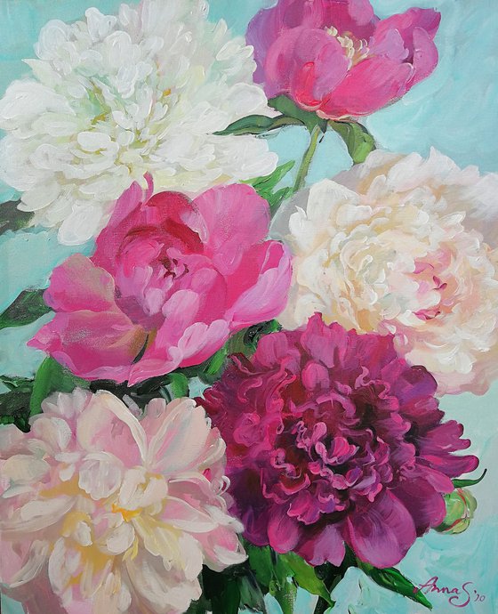 “Summer Flowers. Peonies”