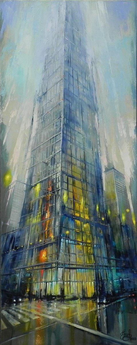 Skyscraper - Original art by Yurii Novikov