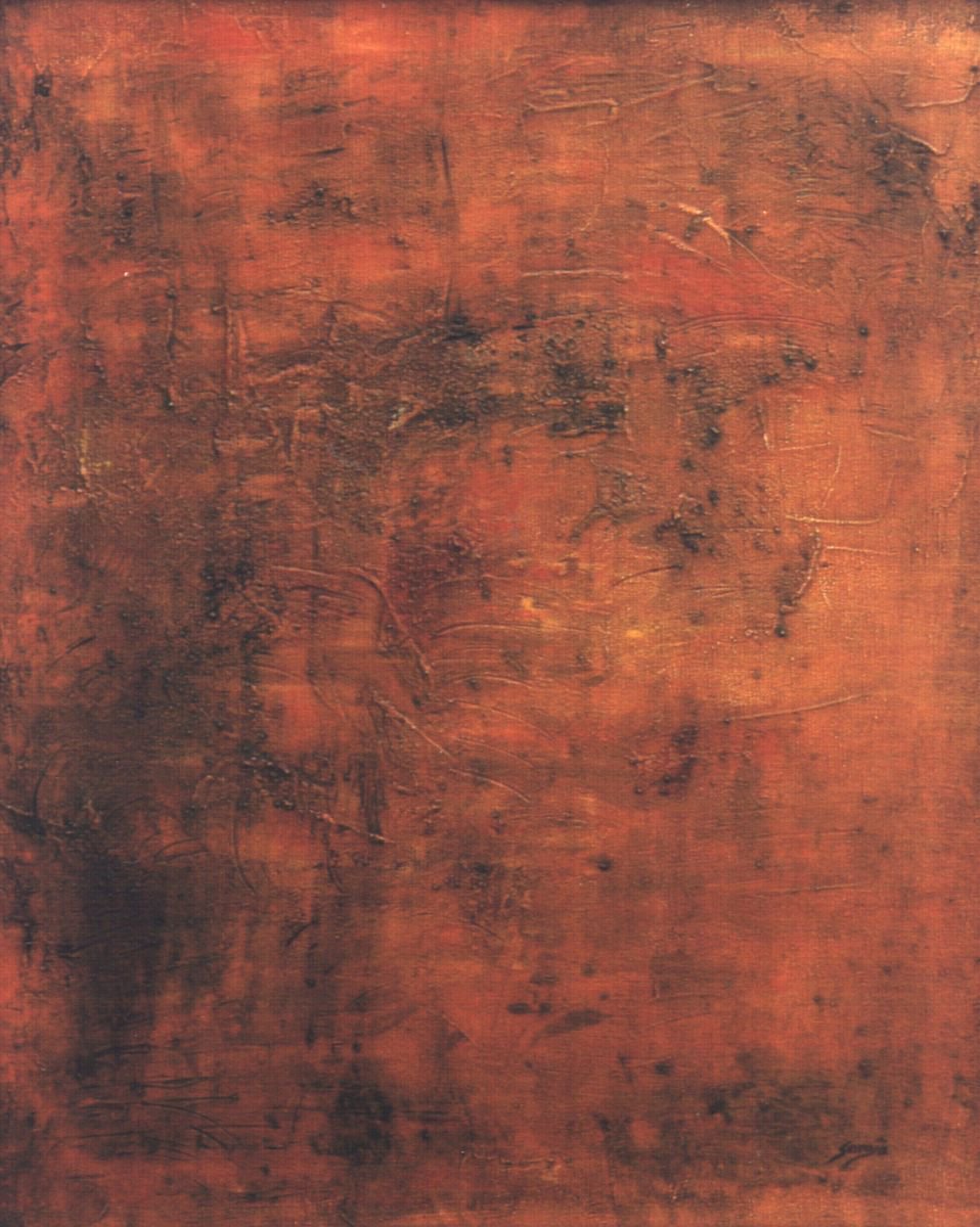 Orange, Tea I (Ref#:198-12F) By Saroja Van Der Stegen, 21 X 26, Artwork For Sale On Artfinder