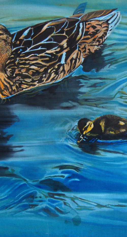 Three ducks by Karen Wilcox