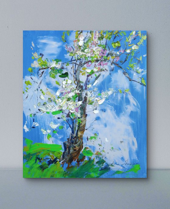 Spring blue, awakening