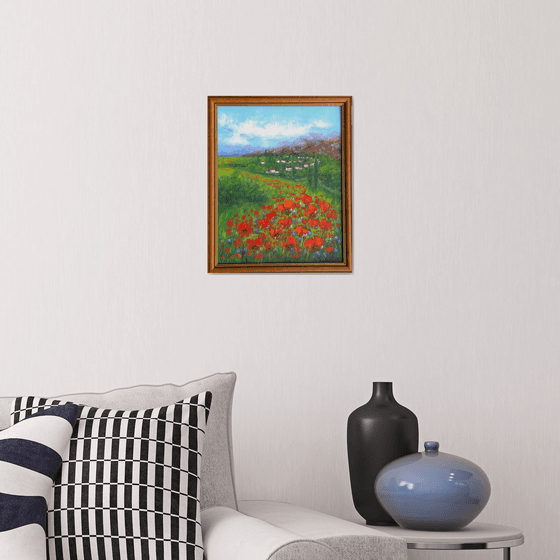 Poppies in the land