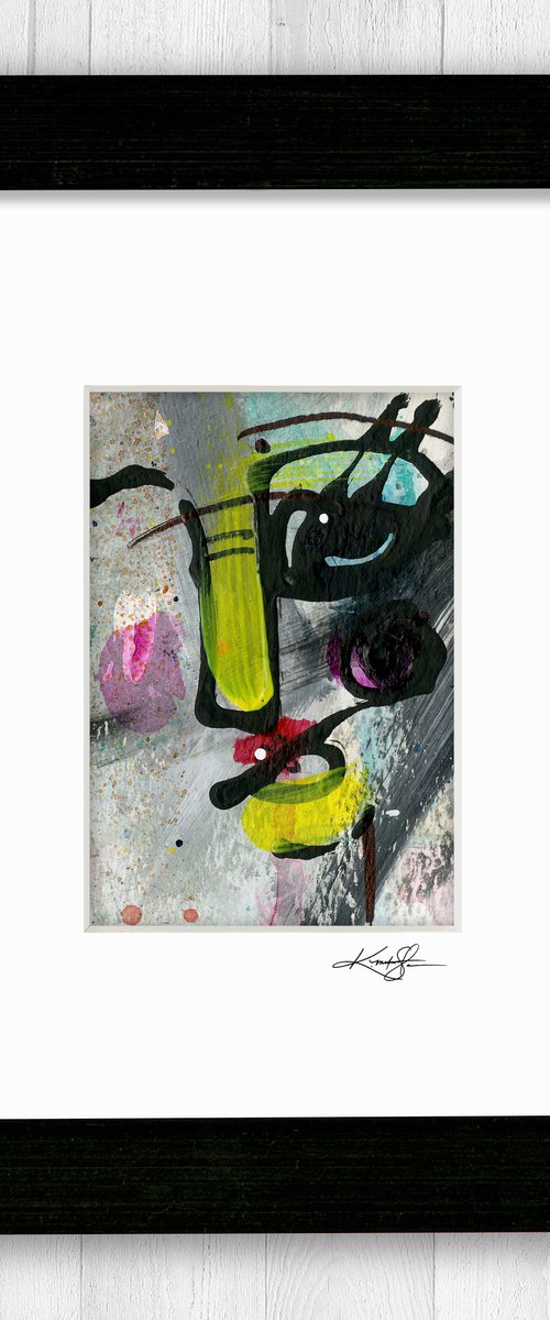 Little Funky Face 13 - Abstract Painting by Kathy Morton Stanion by Kathy Morton Stanion