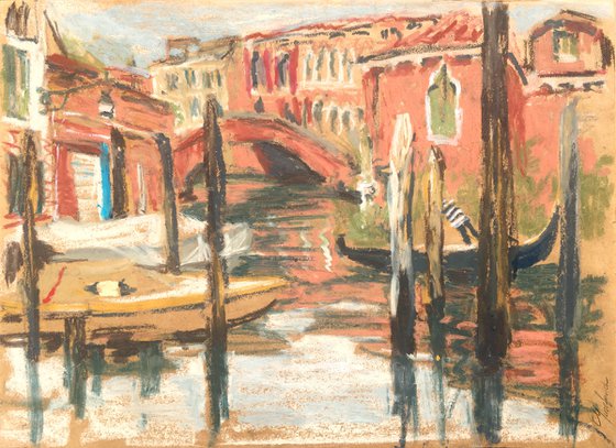 View of Venice. Rio del Malcanton