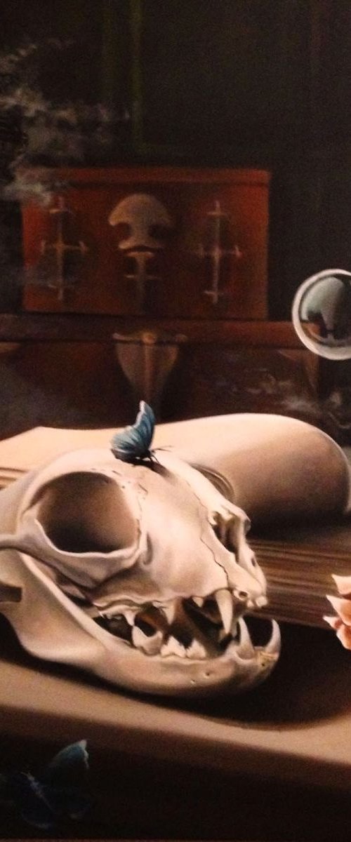 Series Vanitas : Blue butterflies by Valentina Toma' aka Zoe Chigi