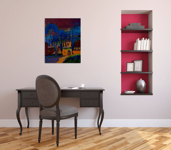 The hour of Blue, NIght Landscape