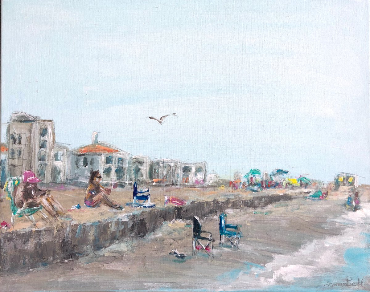 Bathers at Folly Beach by Emma Bell