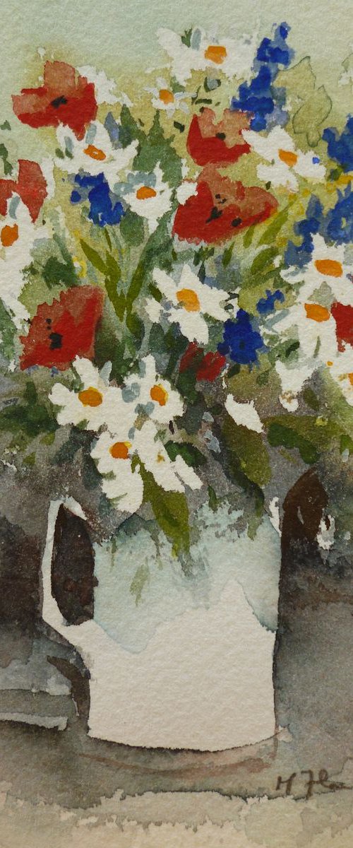 A Jug of Wild Flowers by Maire Flanagan