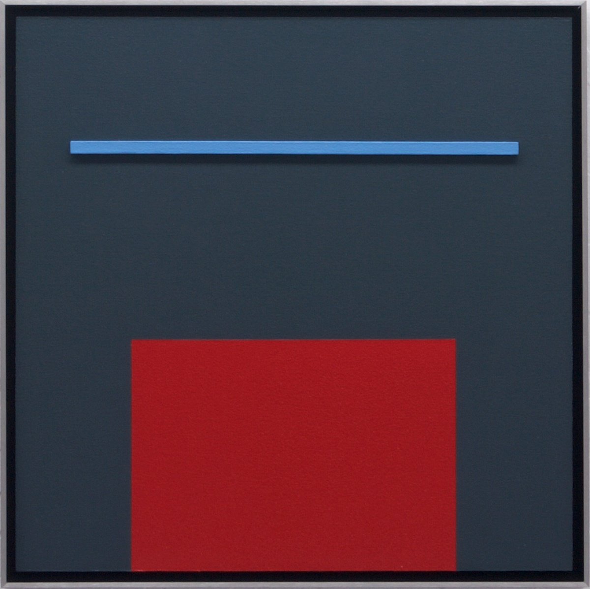 Geometric Abstract Acrylic Painting By Rich Moyers, 13 X 13", Ascension 1, Original Artwork