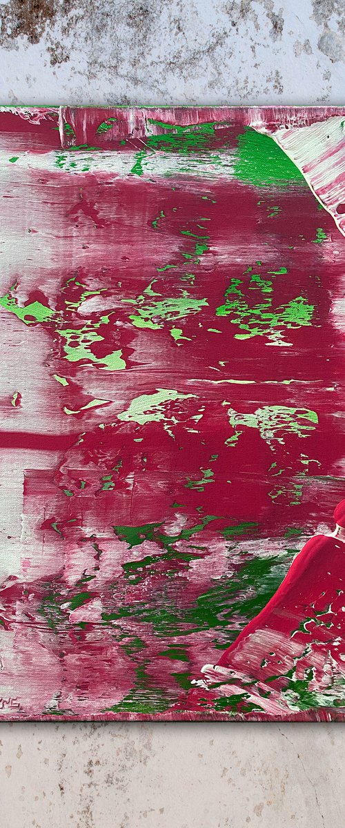 "Wiped Away" - Original PMS Abstract Acrylic Painting On Canvas - 16" x 20" by Preston M. Smith (PMS)