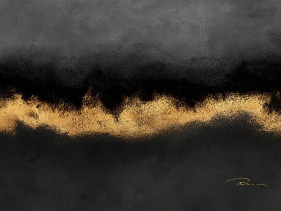 Gold Black Abstract