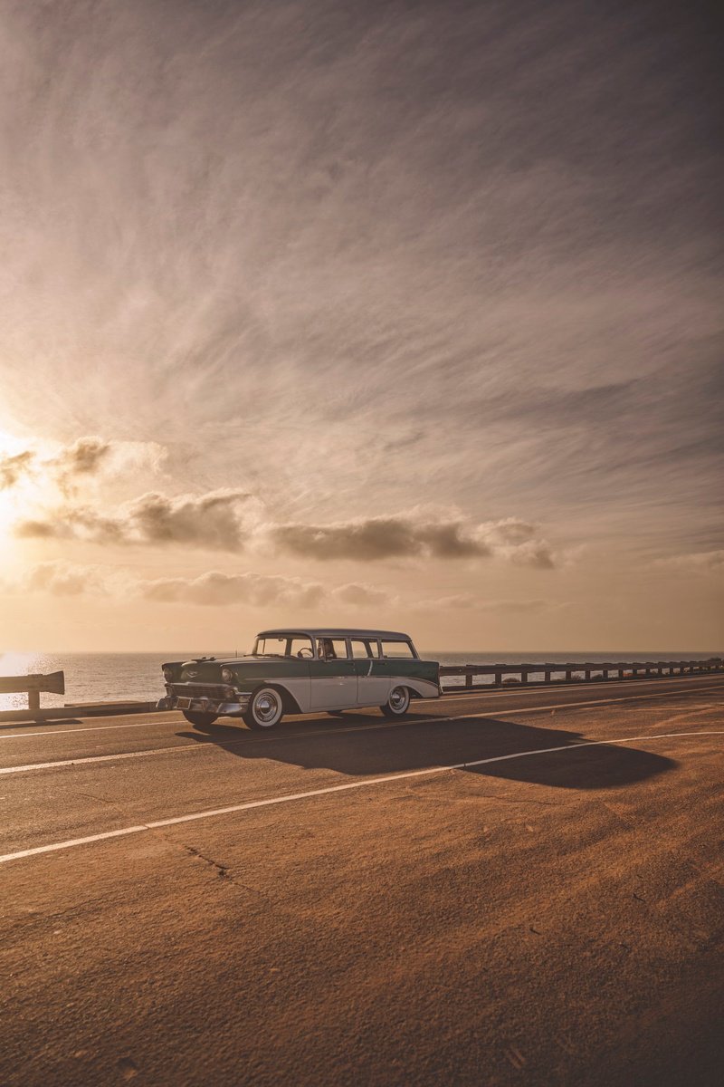 Transport Photograph By Jens Ochlich, 11 X 17, Pacific Coast Highway Sunset, Original Artwork