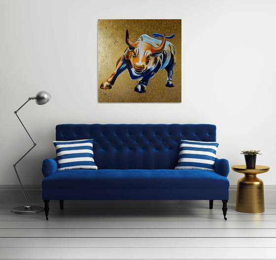 Charging Bull on Wall Street